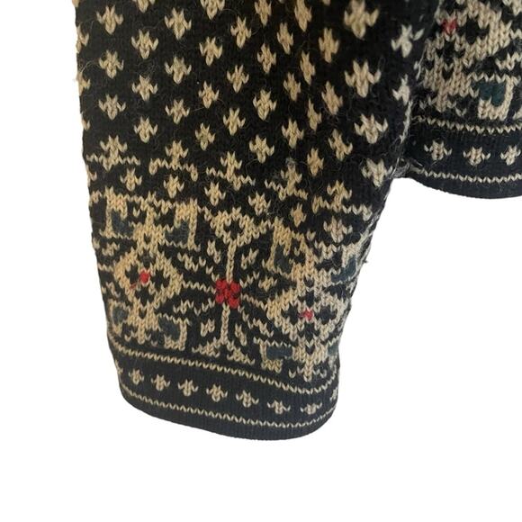 Jones New York Sport Wool Arctic Pattern Button Cardigan Size Medium - Picture 5 of 7